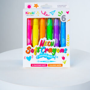 CRAYONES KIRUKI ACUARELABLES SOFT X 6 NEON