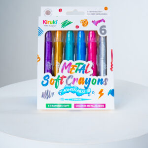 CRAYONES KIRUKI ACUARELABLES SOFT X 6 METALIZADOS