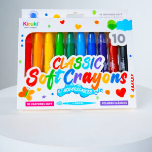 CRAYONES KIRUKI ACUARELABLES SOFT X 10 CLASICOS