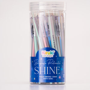 BOLIGRAFO KIRUKI SHINE X 27 UN TINTA AZUL