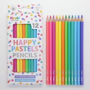 LAPICES COLORES KIRUKI LARGOS X 12 UN PASTEL