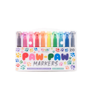 VALIJA MARCADOR KIRUKI PAW PAW X 20 COLORES