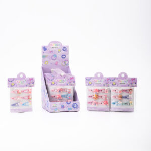 HEBILLAS METALICAS KIRUKI C/ APLIQUE CHICAS X 12 MIX 3/4