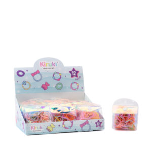 COLITAS DE GOMA KIRUKI CHICAS SOBRE TORNASOLADO X 12
