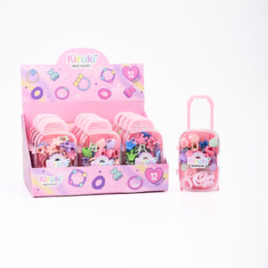 COLITAS DE TOALLA KIRUKI CARRY ON + BROCHE P/PELO X 12 UN