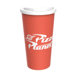 VASO TAPA CAFE 600 CM3 TOY STORY PIZZA PLANET