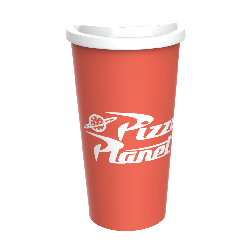 VASO TAPA CAFE 600 CM3 TOY STORY PIZZA PLANET