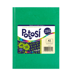 CUADERNO POTOSI X 42 HJS CD FORRADO VERDE