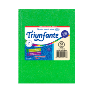 CUADERNO TRIUNFANTE X 50 HJS RY FORRADO VERDE MANZANA