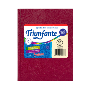 CUADERNO TRIUNFANTE X 50 HJS RY FORRADO BOREAUX