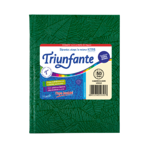 CUADERNO TRIUNFANTE X 50 HJS CD FORRADO VERDE