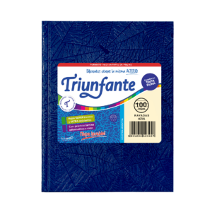 CUADERNO TRIUNFANTE X 100 HJS RY FORRADO AZUL