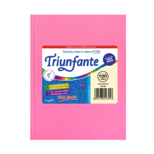 CUADERNO TRIUNFANTE X 100 HJS RY FORRADO ROSA