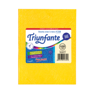 CUADERNO TRIUNFANTE X 100 HJS RY FORRADO AMARILLO