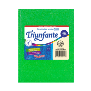 CUADERNO TRIUNFANTE X 100 HJS RY FORRADO VERDE MANZANA