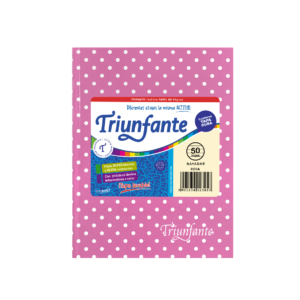 CUADERNO TRIUNFANTE X 50 HJS RY LUNARES ROSA