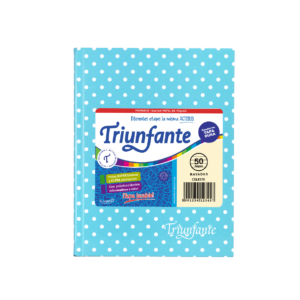 CUADERNO TRIUNFANTE X 50 HJS RY LUNARES CELESTE