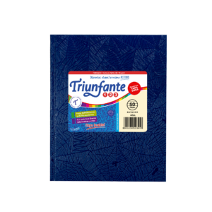 CUADERNO TRIUNFANTE 123 X 50 HJS RY FORRADO AZUL
