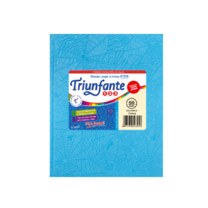 CUADERNO TRIUNFANTE 123 X 50 HJS RY FORRADO CELESTE