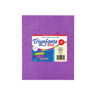 CUADERNO TRIUNFANTE 123 X 50 HJS RY FORRADO LILA