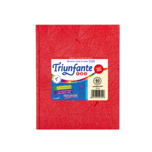 CUADERNO TRIUNFANTE 123 X 50 HJS CD FORRADO ROJO