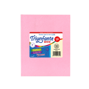 CUADERNO TRIUNFANTE 123 X 50 HJS CD FORRADO ROSA