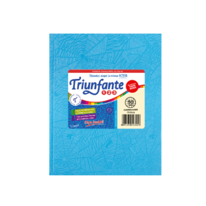 CUADERNO TRIUNFANTE 123 X 50 HJS CD FORRADO CELESTE
