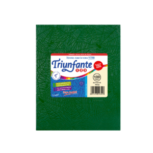 CUADERNO TRIUNFANTE 123 X 100 HJS RY FORRADO VERDE