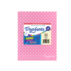 CUADERNO TRIUNFANTE 123 X 50 HJS RY LUNARES ROSA