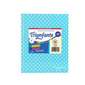 CUADERNO TRIUNFANTE 123 X 50 HJS RY LUNARES CELESTE