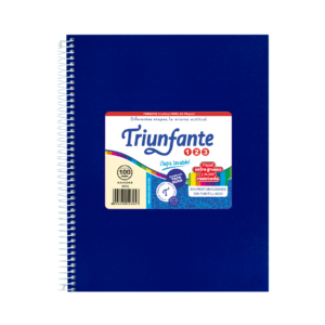 CUADERNO TRIUNFANTE 123 T/CAR C/ ESP 21X27 T/VINI X 100 H AZ