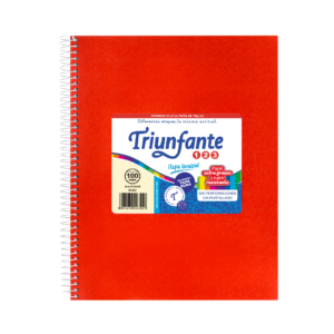 CUADERNO TRIUNFANTE 123 T/CAR C/ESP 21X27 T/VINI X 100 HJ RO