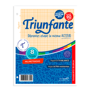 REPUESTO TRIUNFANTE MILIMETRADO X 8 HJS NARANJA