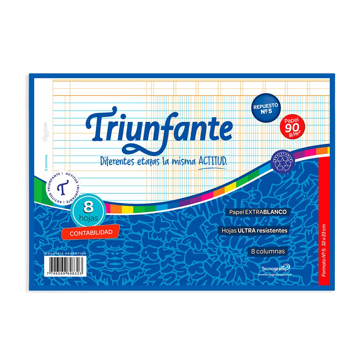 REPUESTO TRIUNFANTE Nº 5 CONTABILIDAD X 8 HJS 8 COLUMNAS