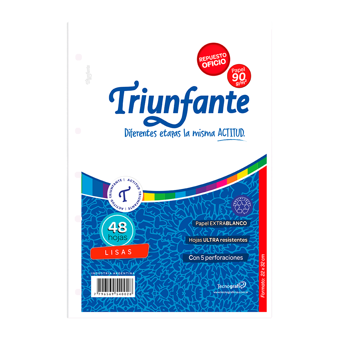 REPUESTO TRIUNFANTE OFICIO X 48 HJS LISAS
