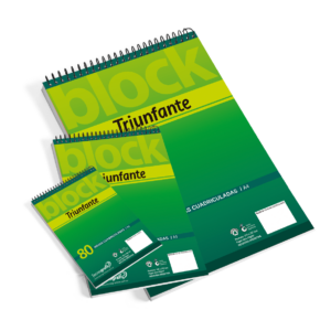 BLOCK TRIUNFANTE A4 C/ ESPIRAL X 80 HJS CD