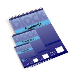 BLOCK TRIUNFANTE A4 C/ ESPIRAL X 80 HJS LISO