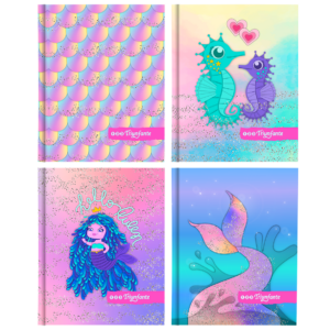 CUADERNO TRIUNFANTE 123 T/CARTON 19X24 X 48 HJS RY SIRENAS