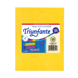 CUADERNO TRIUNFANTE X 50 HJS CD FORRADO AMARILLO