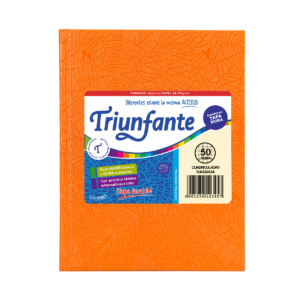 CUADERNO TRIUNFANTE X 50 HJS CD FORRADO NARANJA