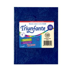 CUADERNO TRIUNFANTE X 100 HJS CD FORRADO AZUL