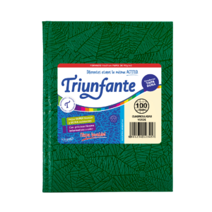 CUADERNO TRIUNFANTE X 100 HJS CD FORRADO VERDE