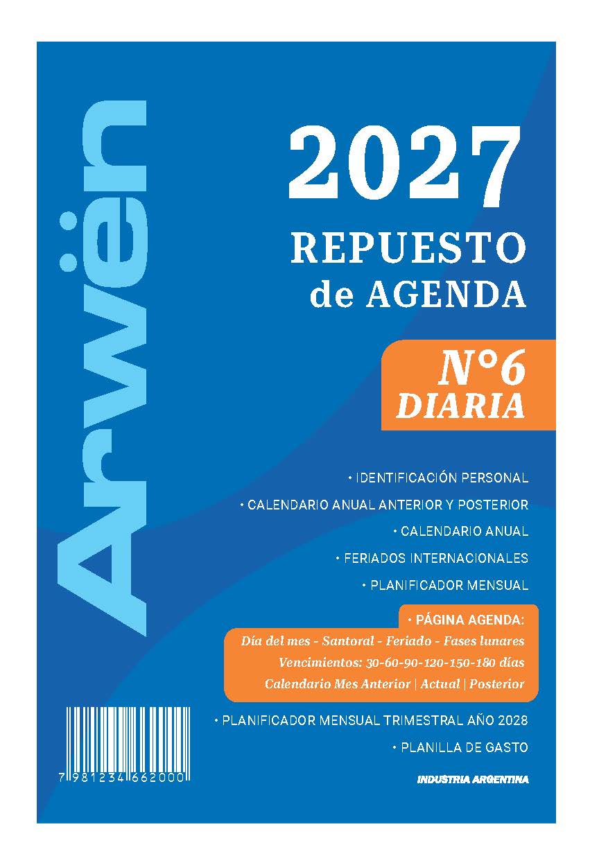 REPUESTO ARWEN AGENDA DIARIA N° 6
