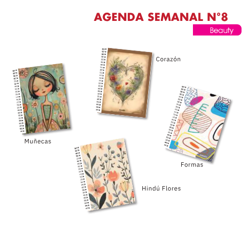 AGENDA ARWEN 2027 SEMANAL N° 8 BEAUTY