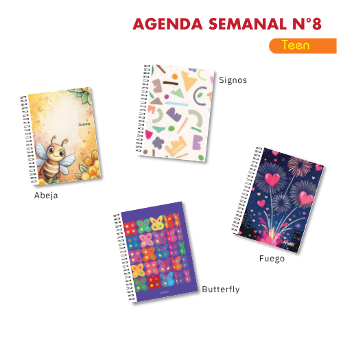 AGENDA ARWEN 2027 SEMANAL N° 8 TEEN