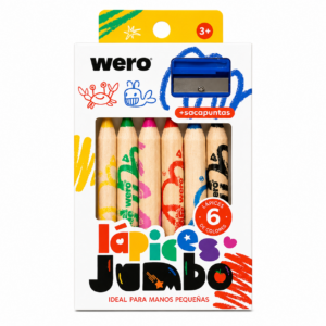 LAPICES WERO JUMBO X 6 UN C/SACAPUNTAS