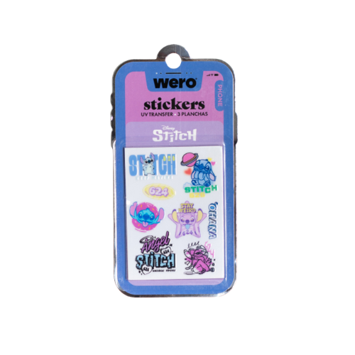 STICKERS PHONE WERO STITCH 3 PLANCHAS