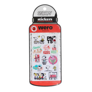 STICKERS BOTELLA WERO SNOOPY 2 PLANCHAS