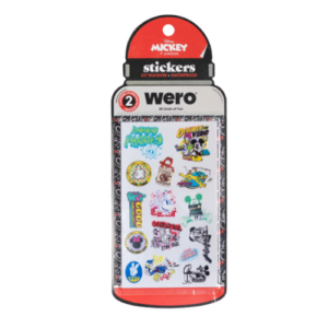 STICKERS BOTELLA WERO MICKEY & FRIENDS 2 PLANCHAS