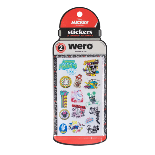 STICKERS BOTELLA WERO MICKEY & FRIENDS 2 PLANCHAS